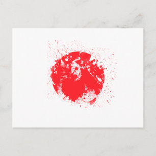 Flagge Japans Postkarte