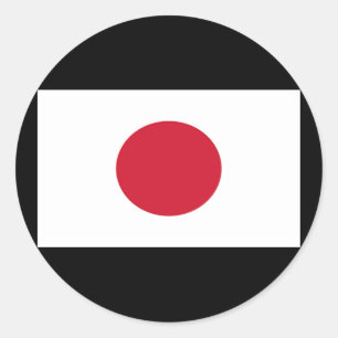 Flagge Japans Runder Aufkleber