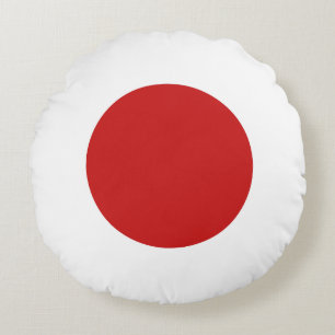 Flagge Japans Rundes Kissen