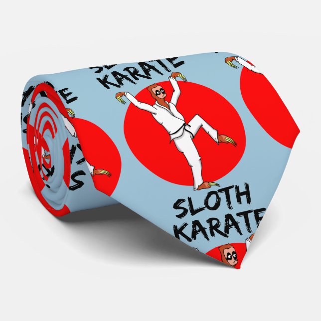Flagge Japans, Süd-Doing-Karate Krawatte (Gerollt)