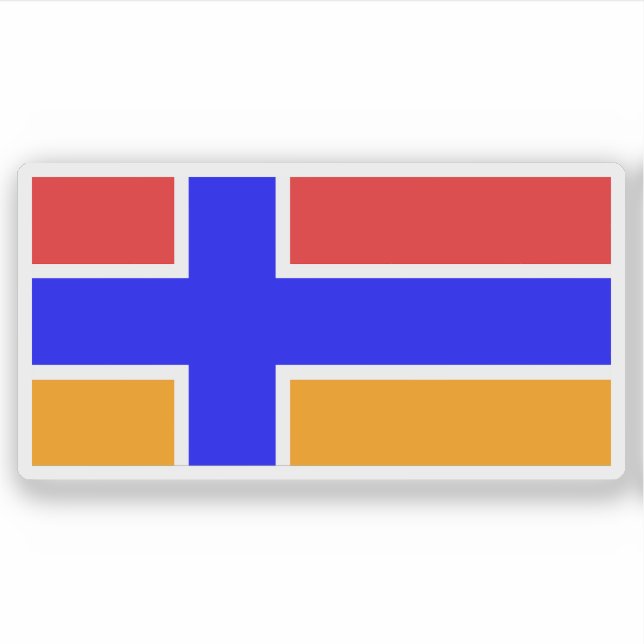 Flagge Javakheti Armenien (Armenien) Aufkleber (Vorderseite)