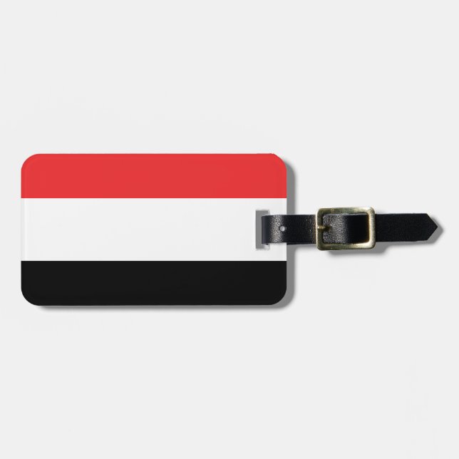 Flagge Jemen Einfach Personalausweis Gepäckanhänger (Vorderseite horizontal)