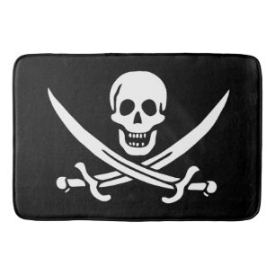 Flagge Jolly Roger Badematte