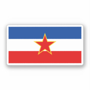 Flagge Jugoslawiens Aufkleber