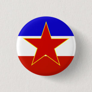Flagge Jugoslawiens Button