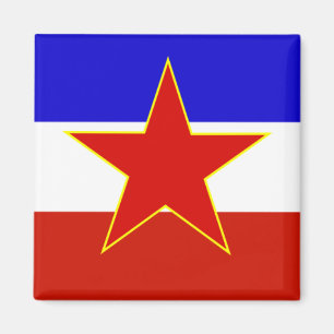 Flagge Jugoslawiens Magnet