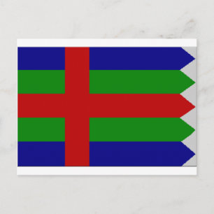 Flagge Jutland (Dänemark) Postkarte