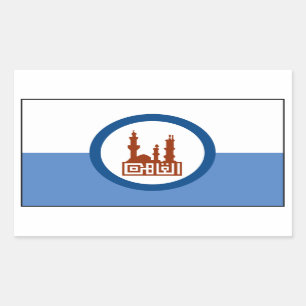 Flagge Kairos Ägypten Rechteckiger Aufkleber