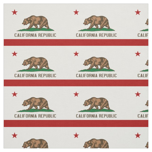 FLAGGE KALIFORNIEN STOFF (Muster)