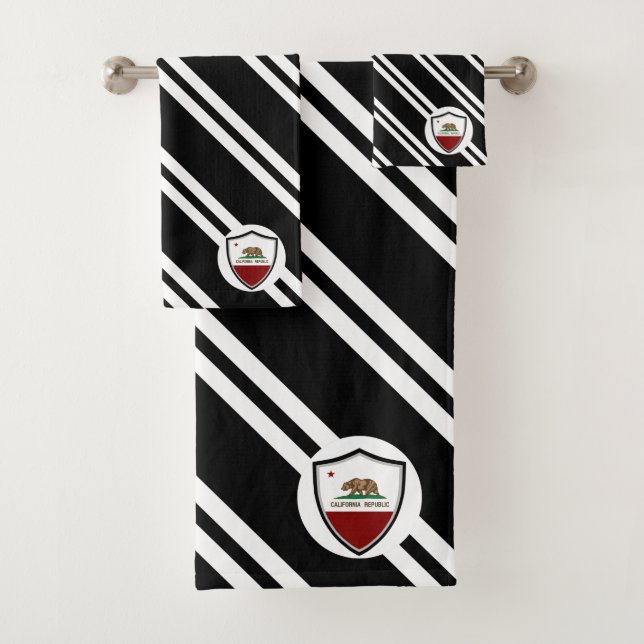 Flagge Kaliforniens Badhandtuch Set (Insitu)