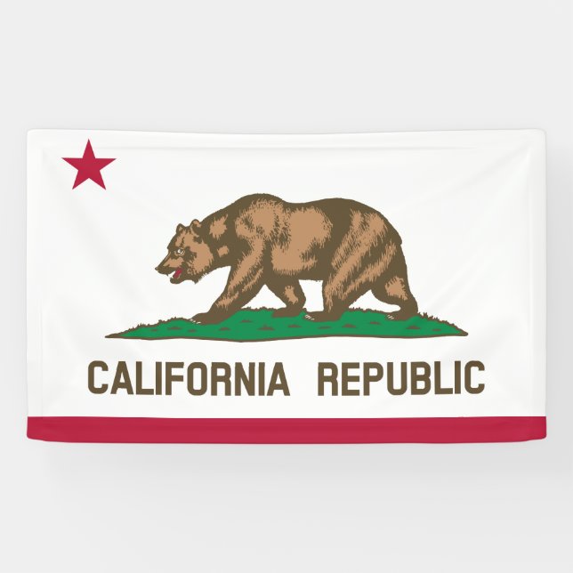 Flagge Kaliforniens Banner (Horizontal)