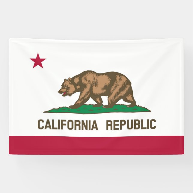 Flagge Kaliforniens Banner (Horizontal)