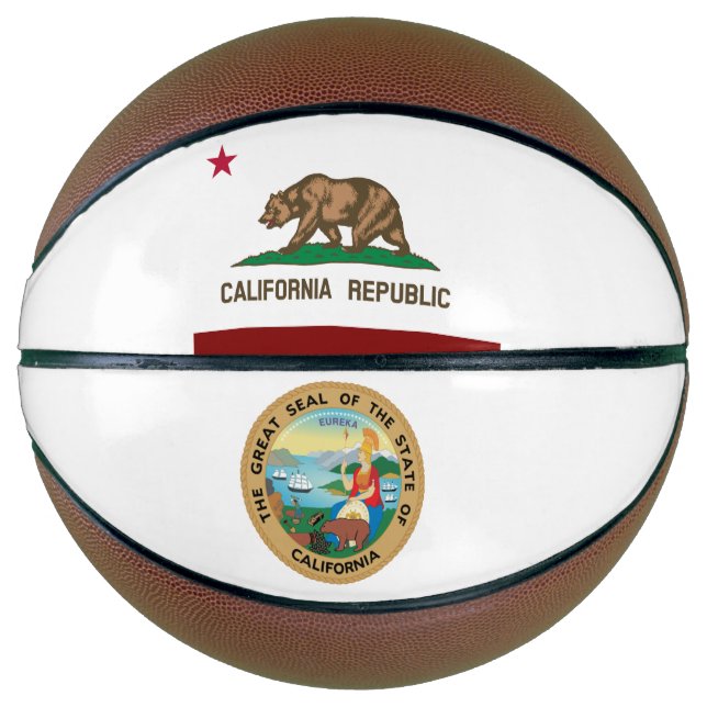 Flagge Kaliforniens Basketball (Vorderseite)