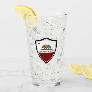 Flagge Kaliforniens Glas