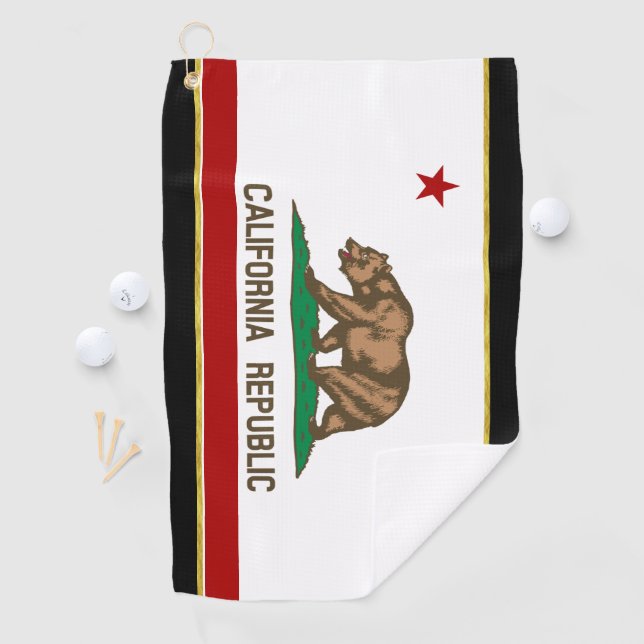 Flagge Kaliforniens Golfhandtuch (Insitu)