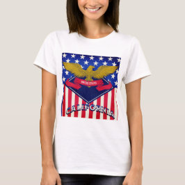 Flagge Kaliforniens USA T-Shirt