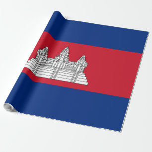 Flagge Kambodschas Geschenkpapier