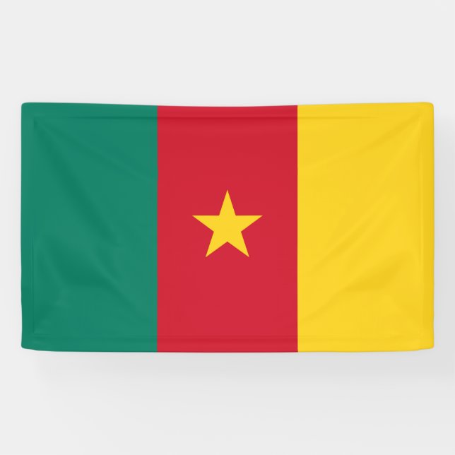 Flagge Kameruns Banner (Horizontal)