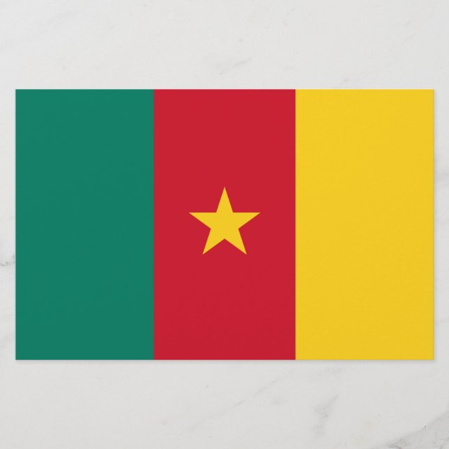 Flagge Kameruns Briefpapier (Vorderseite)
