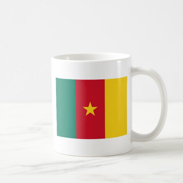 Flagge Kameruns Kaffeetasse (Rechts)