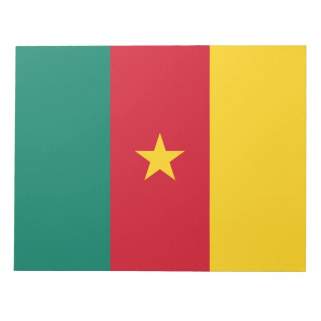 Flagge Kameruns Notizblock (Vorderseite)