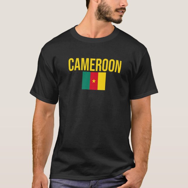 Flagge Kameruns T-Shirt (Vorderseite)