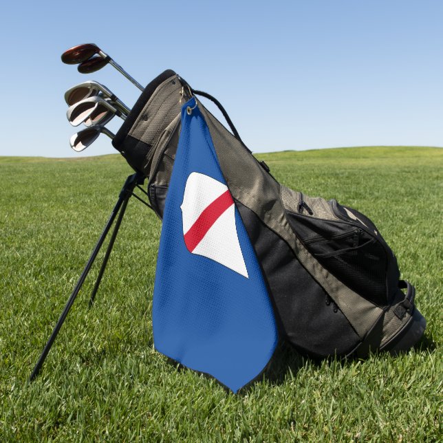 Flagge Kampaniens (Italien) Golfhandtuch (Gras)
