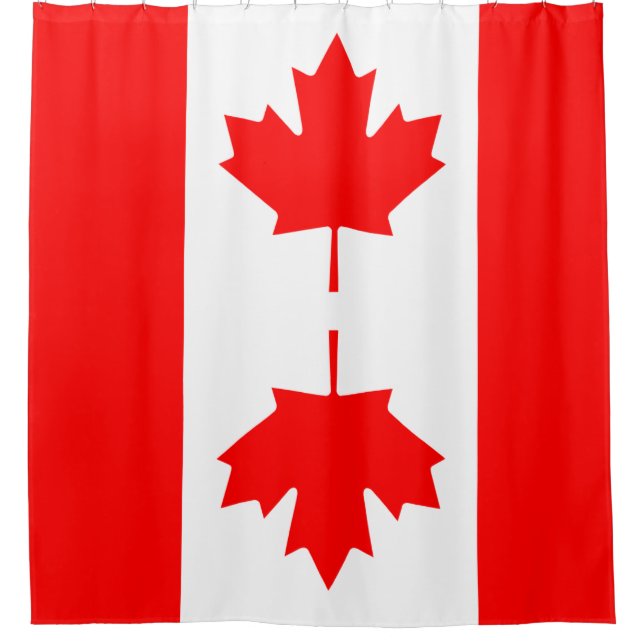 Flagge Kanadas Duschvorhang (Vorderseite)