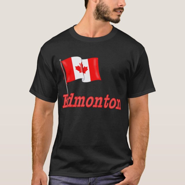 Flagge Kanadas - Edmonton T-Shirt (Vorderseite)