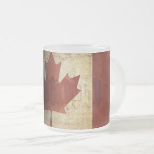 Flagge Kanadas / Grunge... Mattglastasse