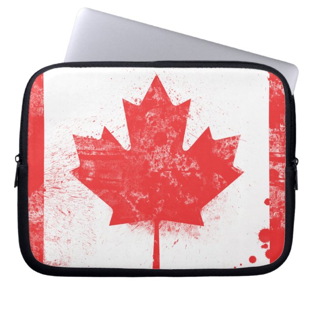 Flagge Kanadas Laptopschutzhülle (Vorderseite)