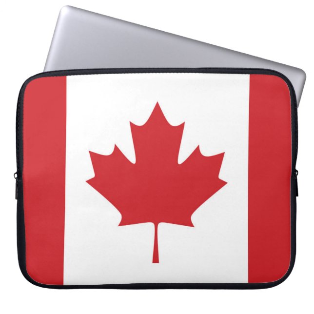 Flagge Kanadas Laptopschutzhülle (Vorderseite)