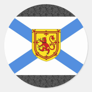 Flagge Kanadas Neuschottland Runder Aufkleber