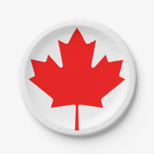 Flagge Kanadas Pappteller