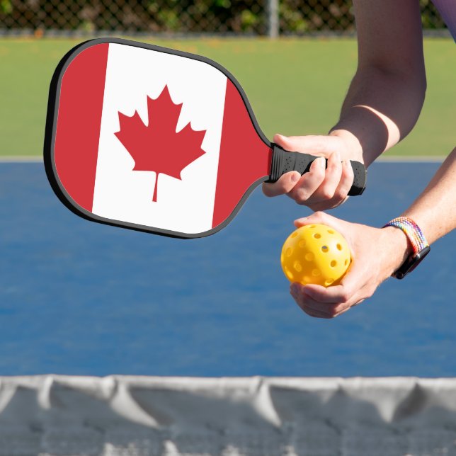 Flagge Kanadas Pickleball Schläger (InSitu)