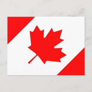 Flagge Kanadas Postkarte