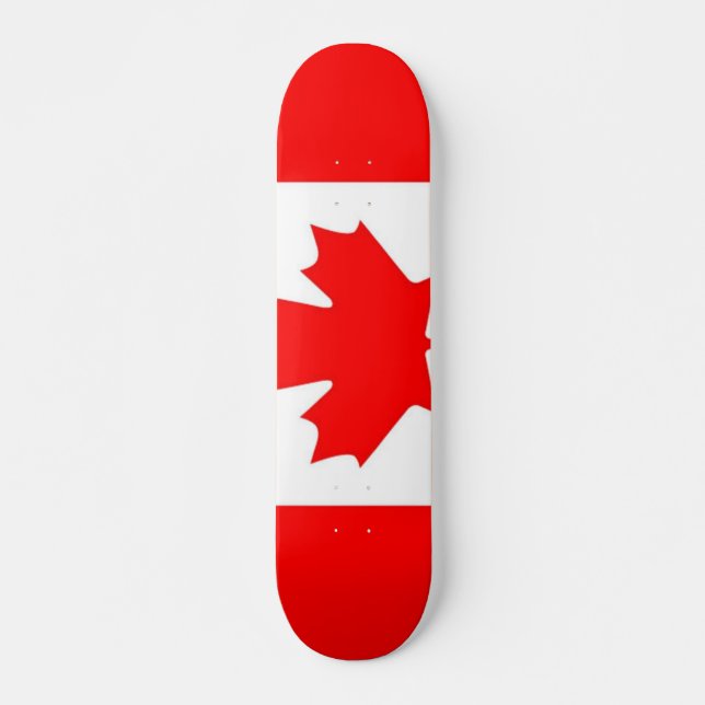 Flagge Kanadas Skateboard (Vorne)