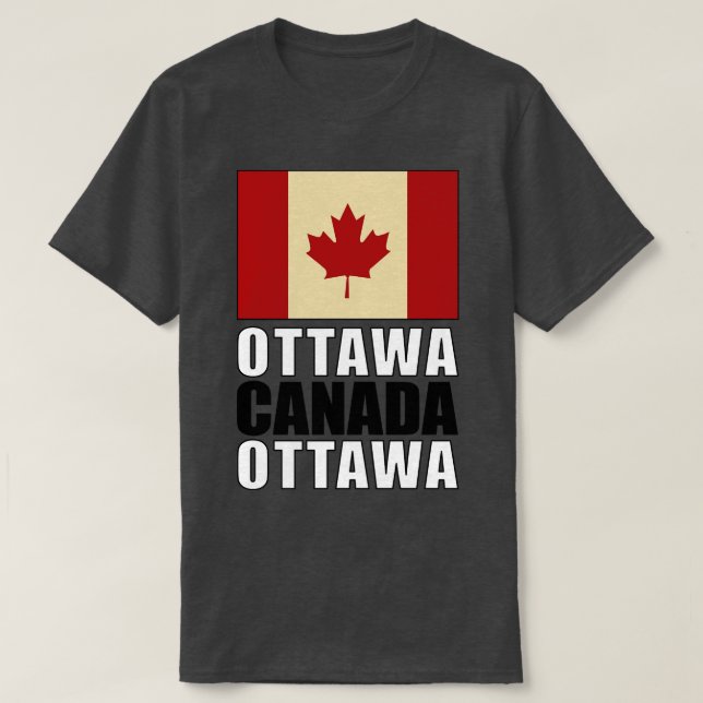 Flagge Kanadas T-Shirt (Design vorne)