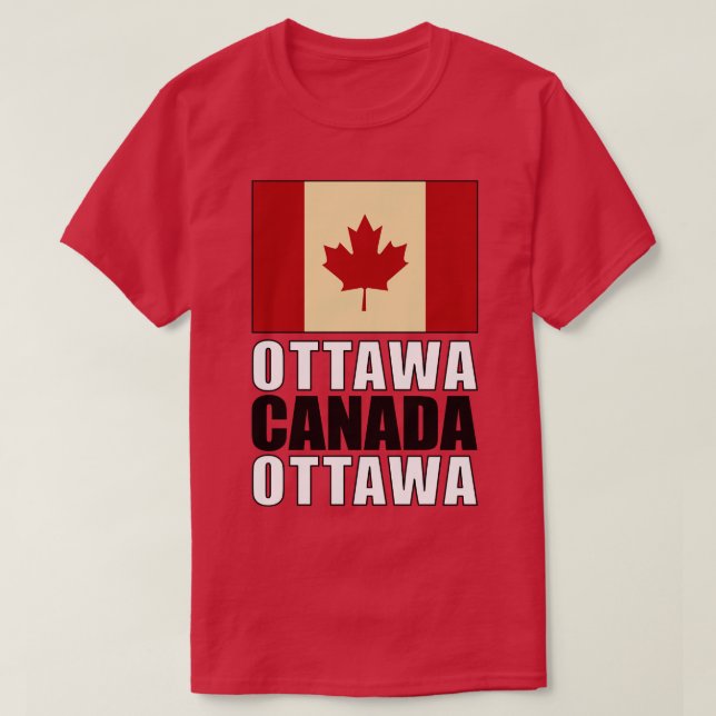 Flagge Kanadas T-Shirt (Design vorne)