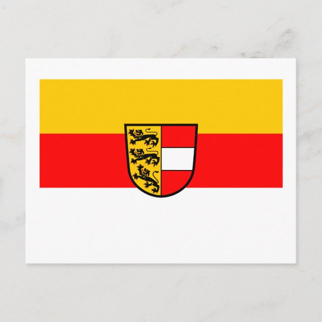 Flagge Kärntens, Österreich Postkarte (Vorderseite)