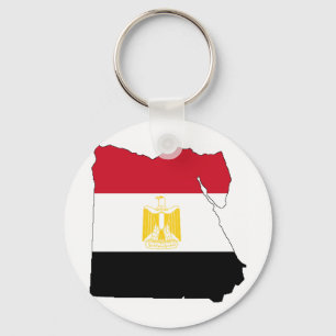 Flagge/Karte von Ägypten Schlüsselanhänger
