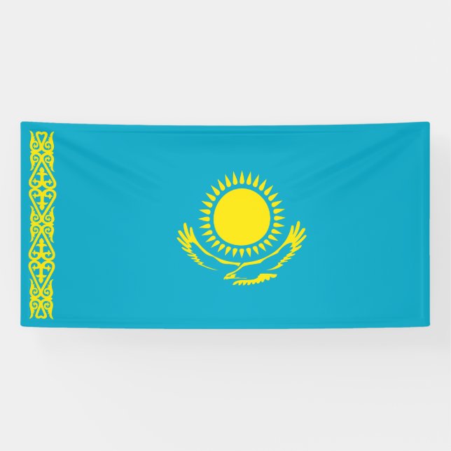 Flagge Kasachstan Banner (Horizontal)