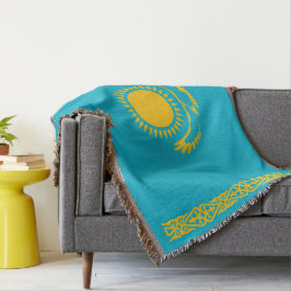 Flagge Kasachstan Decke