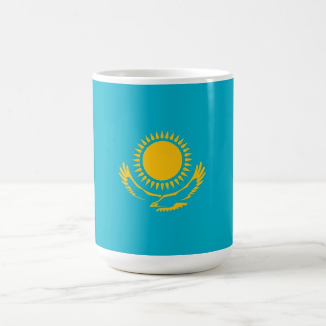 Flagge Kasachstan Kaffeetasse (Mittel)