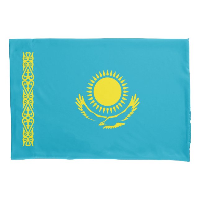 Flagge Kasachstan Kissenbezug (Vorderseite)
