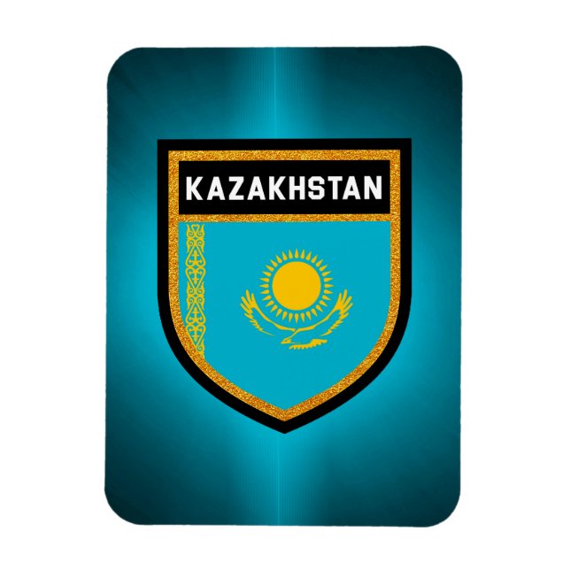 Flagge Kasachstan Magnet (Vertikal)