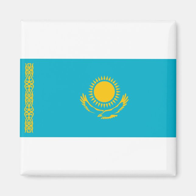 Flagge Kasachstan Magnet (Vorne)