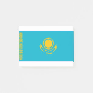 Flagge Kasachstan Post-it Klebezettel