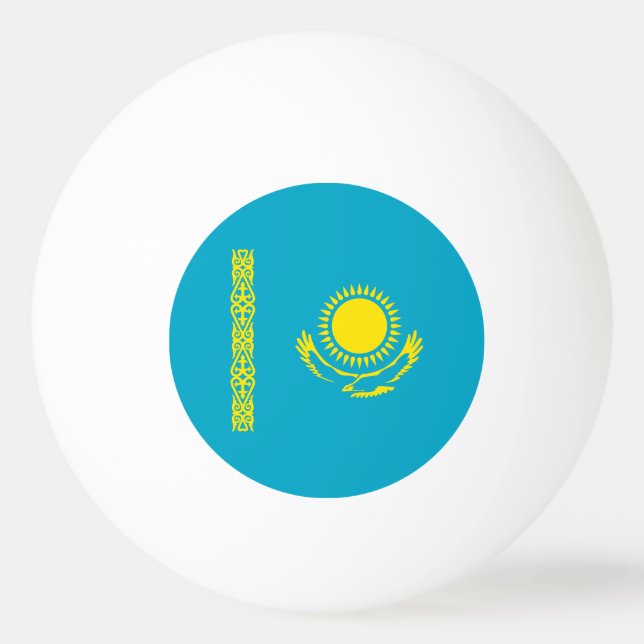 Flagge Kasachstan Tischtennisball (Vorderseite)