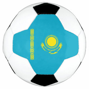 Flagge Kasachstans Fußball
